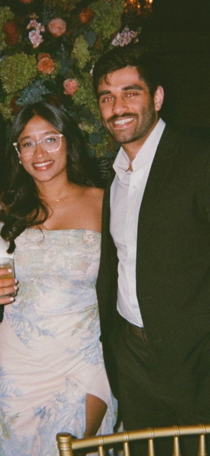 A picture from one of the 15 (and counting) weddings we've attended together.