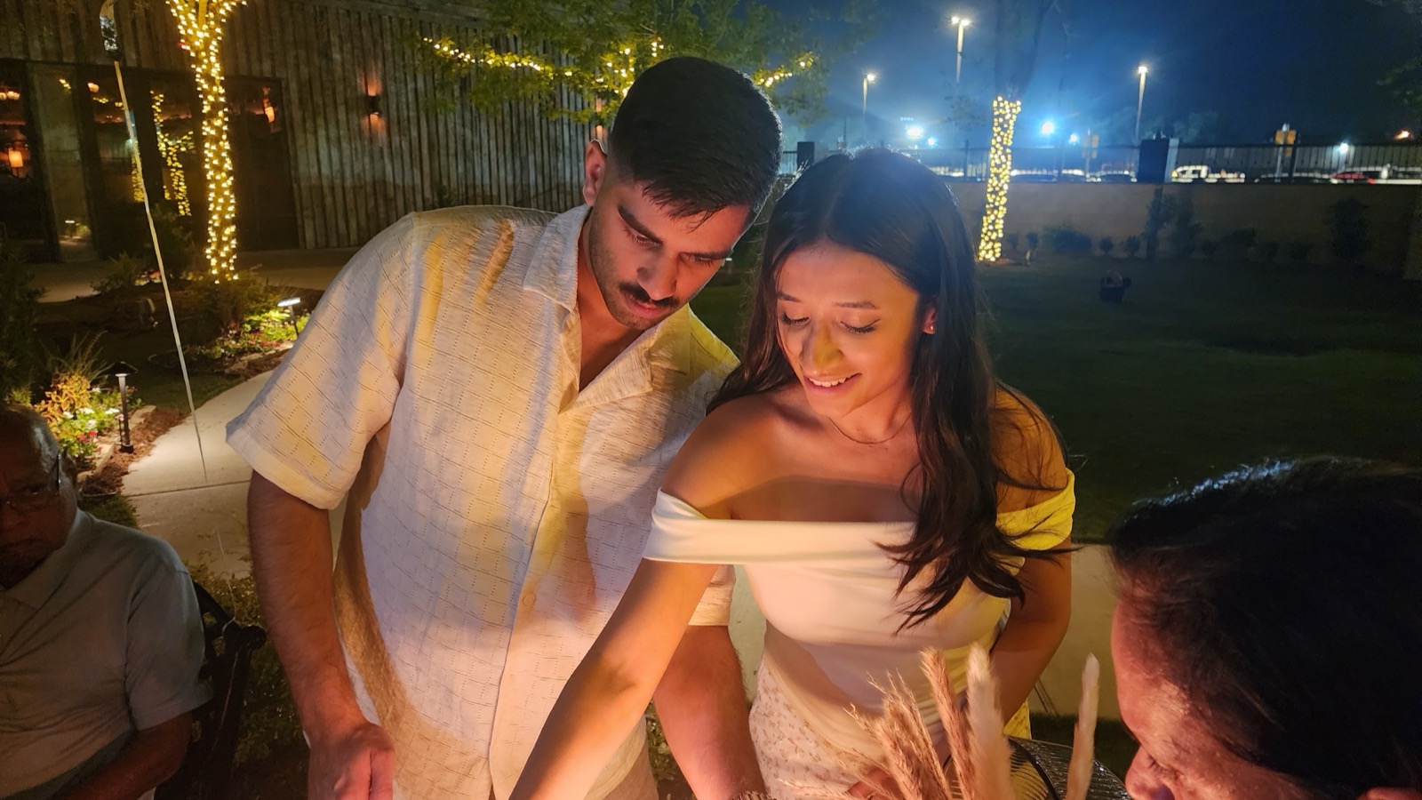 Of course another picture of us cutting our birthday cake since our birthdays are 3 days apart.