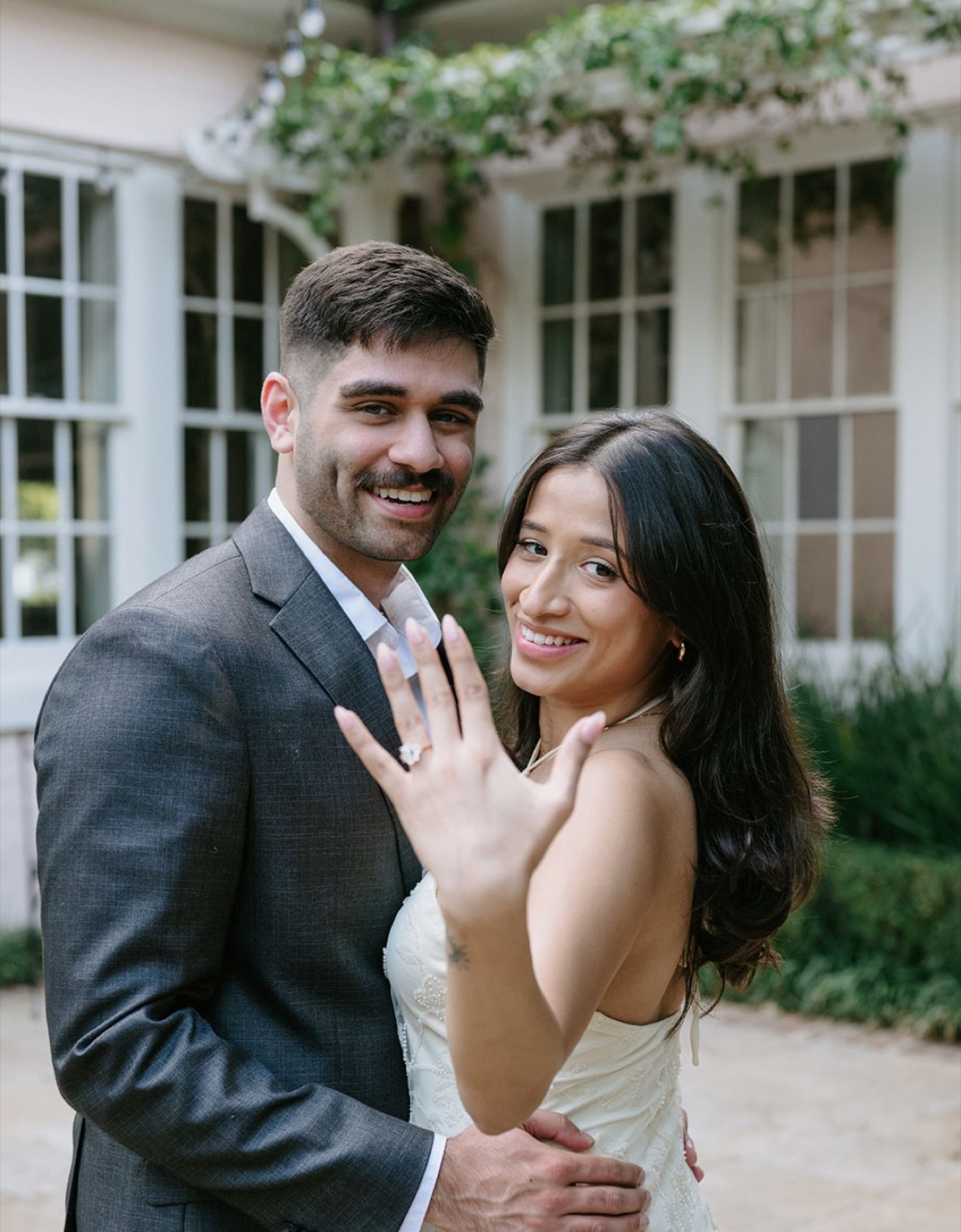 Suvi and Nikhit celebrating